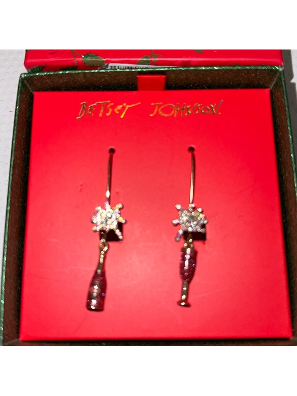 🆕Betsey Johnson Champagne Earrings
